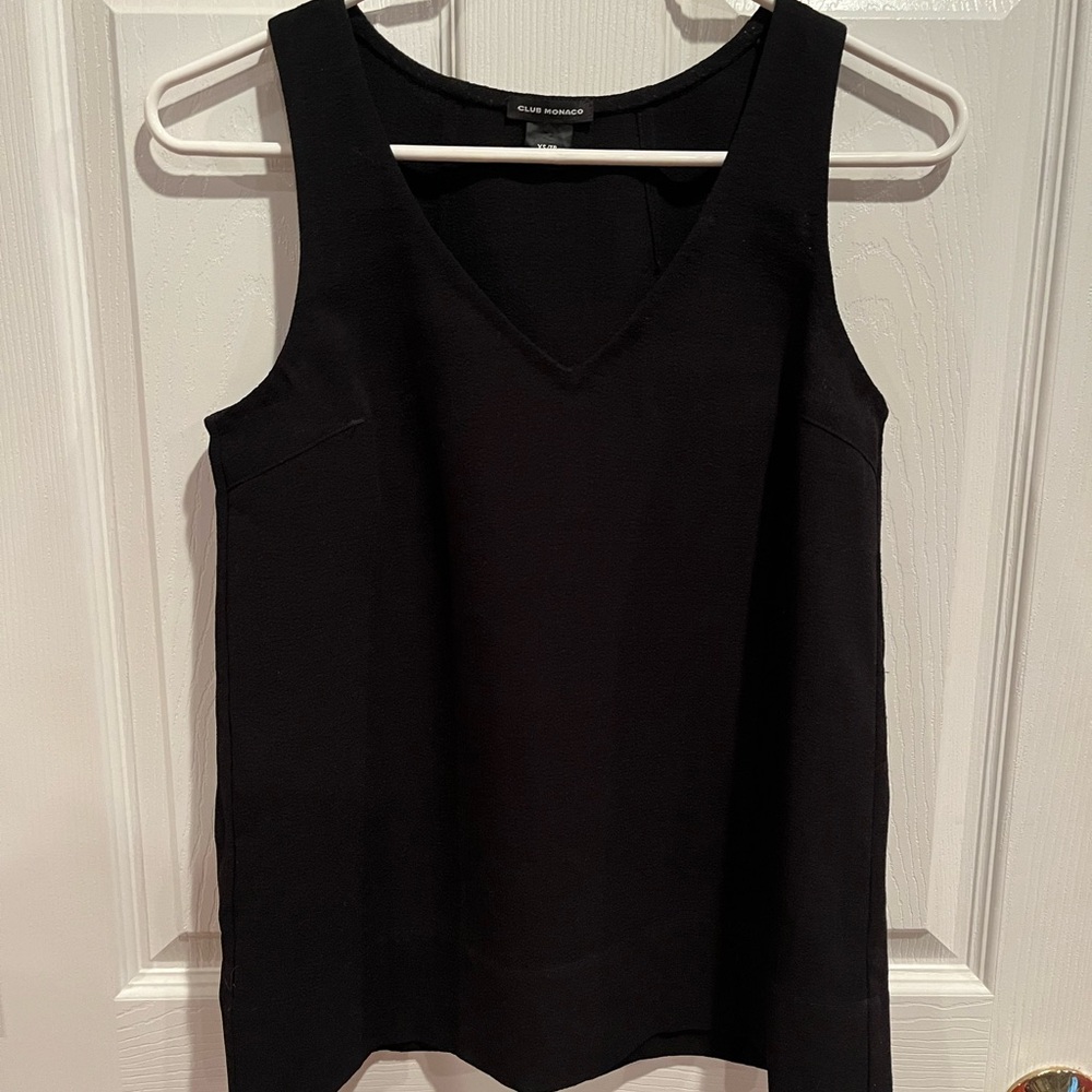 Club Monaco XS tank top.  Black